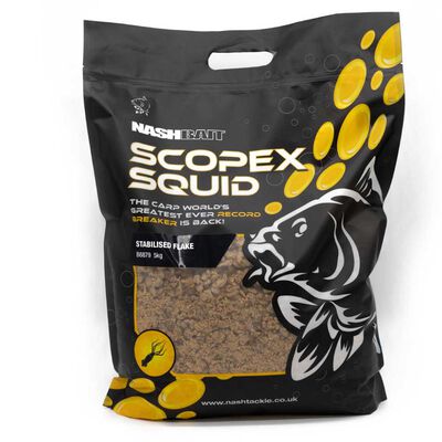 Bouillettes Broyées Nash Scopex Squid Flake 5kg - Denses | Pacific Pêche