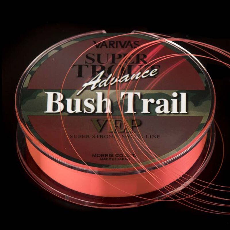 Fil nylon orange fluo varivas super trout advance bush trail 100m - Fils- nylons pêche à la truite