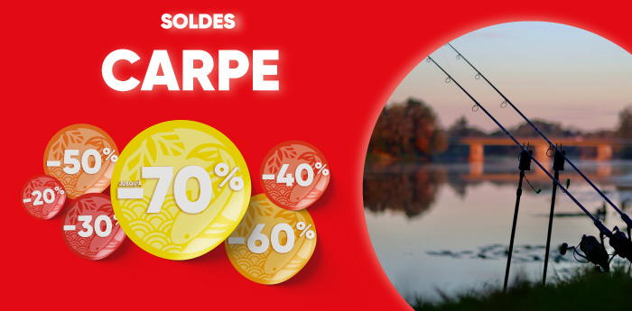 Soldes pêche carpe jusqu'à -70%