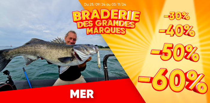 offre braderie pêche en mer