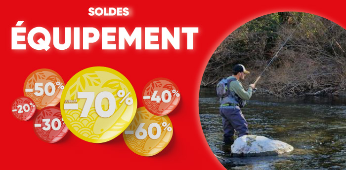 Soldes équipement du pêcheur jusqu'à -60%